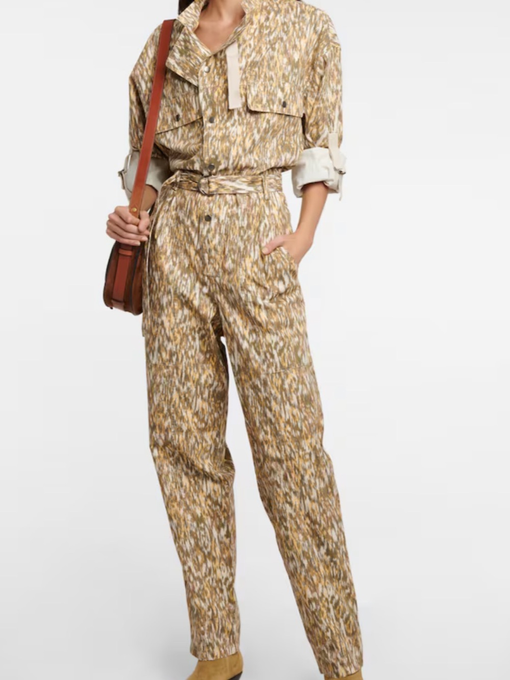 Isabel Marant Kendraga Printed Cotton Jumpsuit